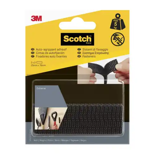 4 bandes auto-agrippantes noir SCOTCH L.7.6 x l.25 mm – SCOTCH Bon Marché