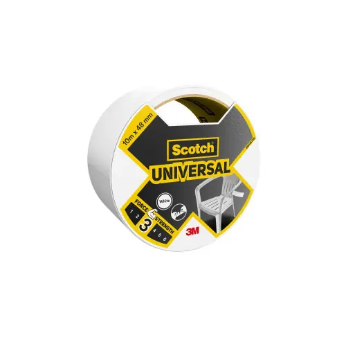 Certifié Adhésif de réparation SCOTCH Universal, une face L.10 m x l.48 mm blanc – SCOTCH