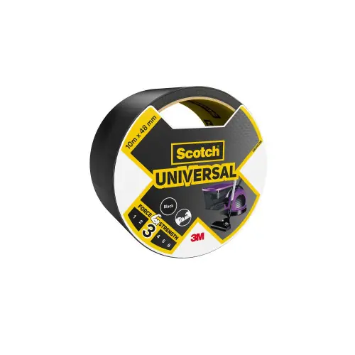Adhésif de réparation SCOTCH Universal, une face L.10 m x l.48 mm noir – SCOTCH Offre Limitée