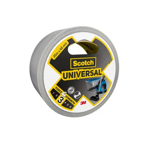 Pas Cher Adhésif de réparation SCOTCH Universal, une face L.25 m x l.48 mm gris – SCOTCH