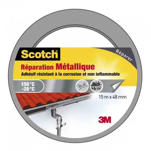 Meilleure Vente Adhésif SCOTCH réparation une face métallique L.15 m x l.48 mm, métal – SCOTCH