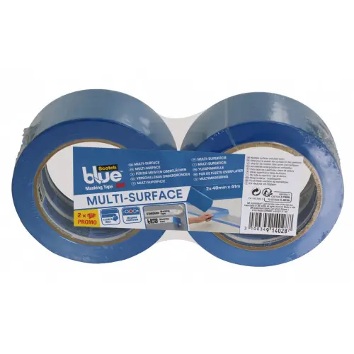Soldes Lot de 2 rubans de masquage SCOTCH l.48 mm x L.41 m Multi-Surfaces - SCOTCH BLUE