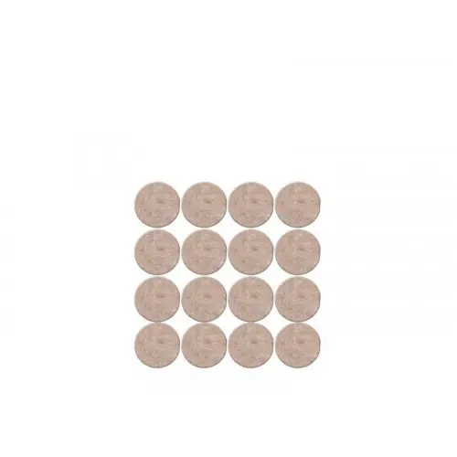 Petit Prix Lot de 16 patins feutre en laine adhésif, SCOTCH, diam. 17 mm, beige – SCOTCH