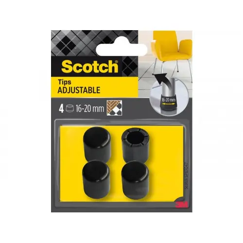 Lot de 4 embouts multitaille, SCOTCH, diam. de 16 à 20 mm, noir - SCOTCH Nouvel Arrivage