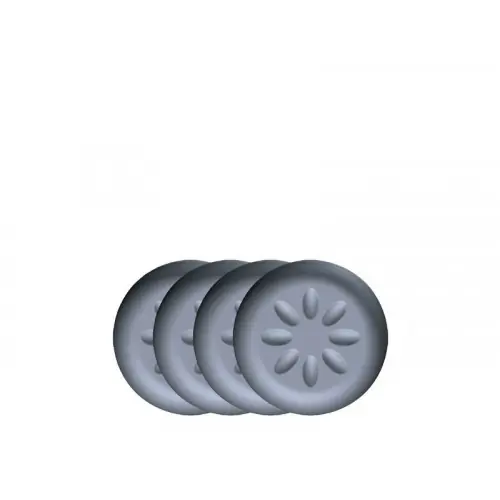 Lot de 4 patins adhésifs alvéolé eur, SCOTCH, diam. 450 mm, gris – SCOTCH Produit De Marque