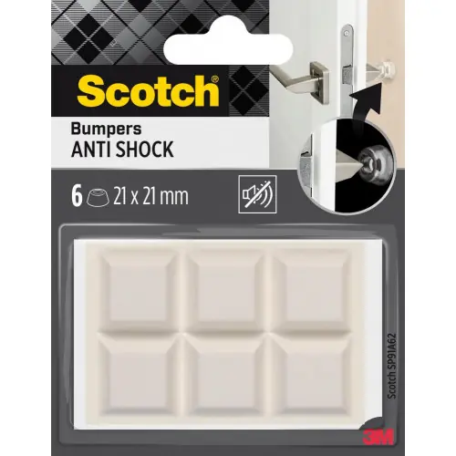 Promotion Lot de 6 patins de pied de meuble en polyuréthane adhésif SCOTCH l.21 x 21 mm – SCOTCH
