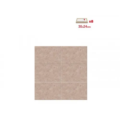 Achetez Aujourd&rsquo;hui Lot de 8 patins feutre en laine adhésif, SCOTCH, 35 x 24 mm, beige – SCOTCH