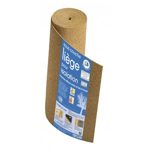 Vente Flash Rouleau isolant liège mur / sol SDL l.0.5 x L.8 m x Ep.2 mm – SDL