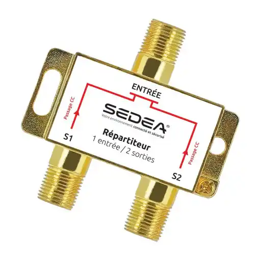 Offre Du Jour Répartiteur télévision 2 sorties gold SEDEA – SEDEA