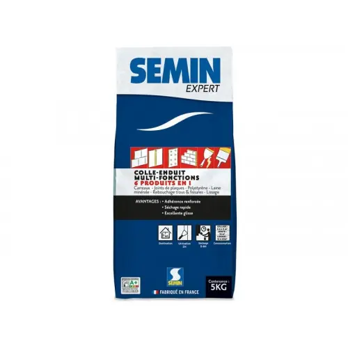 Colle Enduit Multifonctions Semin, 5 Kg – SEMIN Produit De Marque