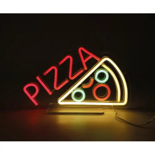 Pas Cher Lampe/applique neon led pizza pvc usb + interrupteur seynave - SEYNAVE