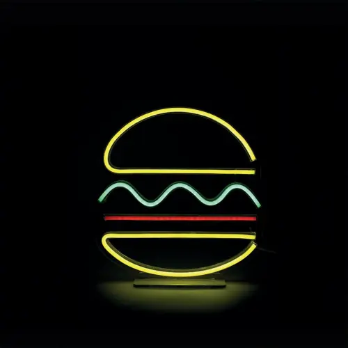 Populaire Néon LED, pvc blanc, Burger, SEYNAVE - SEYNAVE