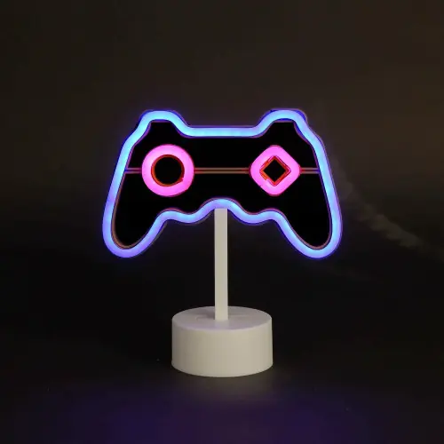 Néon manette, pvc, H.21.5cm, LED – SEYNAVE Nouveauté