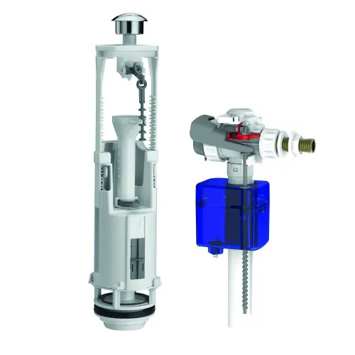 Chasse d‘eau complète à étrier à double poussoir optima S/ Aquastop SIAMP – Siamp Pas Cher