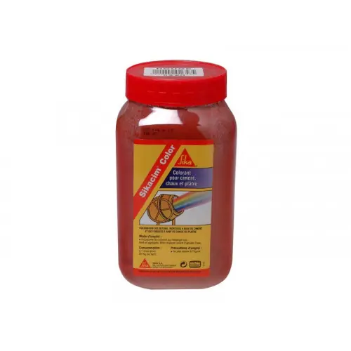 Colorant Pour Mortier Et Béton Sikacim rouge, 1.9 L – SIKA Certifié