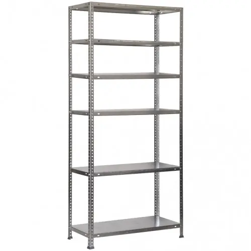 Soldes Étagère métallique avec vis – ADVANTAGE 6 300 galvanisé – 6 niveaux – 75 kg par étagère – 2000x900x300 mm – Simonrack