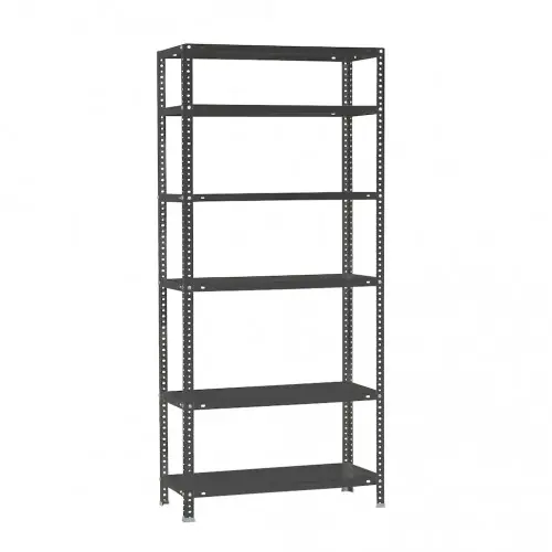 Certifié Étagère métallique avec vis – COMFORT MINI 6 500 antracita – 6 niveaux – 100 kg par étagère – 2000x800x500 mm – Simonrack