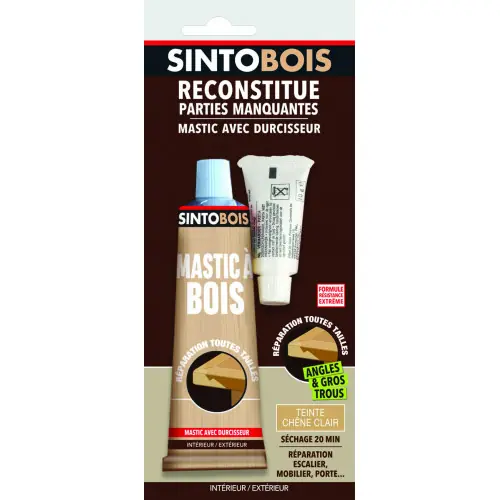 Acheter Direct Mastic à bois SINTO, chêne clair, 0.66 L – SINTO