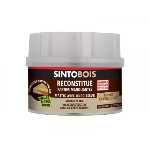 Dernier Modèle Mastic À Bois Sinto, Chêne Clair, 0.17 L – SINTO