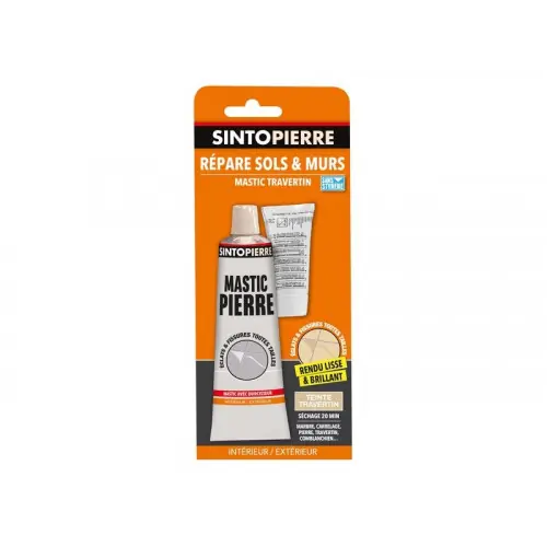 Mastic Et Durcisseur Pierre travertin, Mastic 115 G + Durcis 10 Gr – SINTO Achat Immédiat