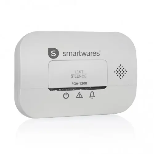 Détecteur de monoxyde de carbone Smartwares – Capteur 10 ans – Bouton de test – 85 dB – SMARTWARES Offre Du Jour