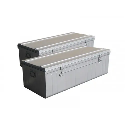 Offre Du Jour Lot de 2 cantines SNOR, 90 et 100 cm, peinture aluminium – SNOR