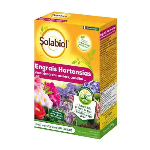 Dernier Modèle Engrais hortensia SOLABIOL 1,5kg – SOLABIOL