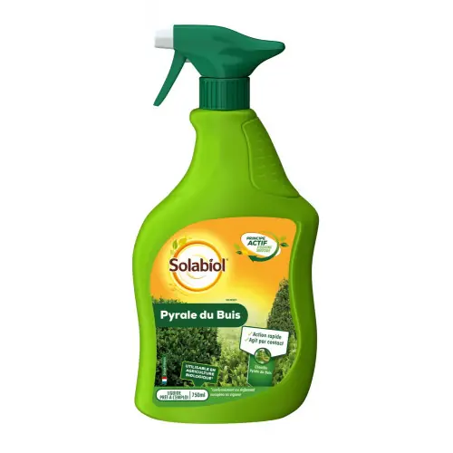 Promotion Saisonnière Traitement des insectes pyrale du buis pour arbres et arbustes, SOLABIOL, 750ML – SOLABIOL