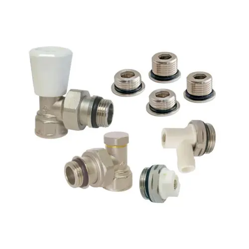 Certifié Kit radiateur manuel équerre universel en laiton – SOMATHERM FOR YOU