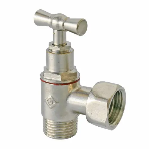 Robinet d‘arrêt WC à clapet en équerre laiton nickelé – SOMATHERM FOR YOU Top Vente
