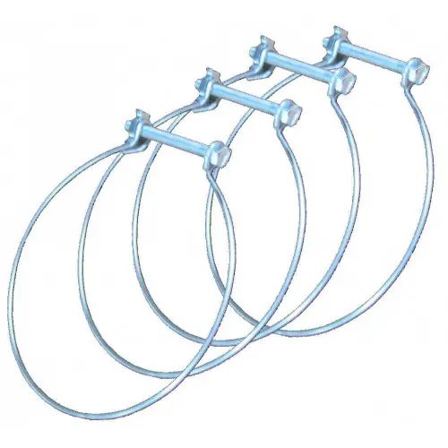Lot de 4 colliers de fixation acier EQUATION, Diam. 80/80 mm Cf80 – S&P Super Prix