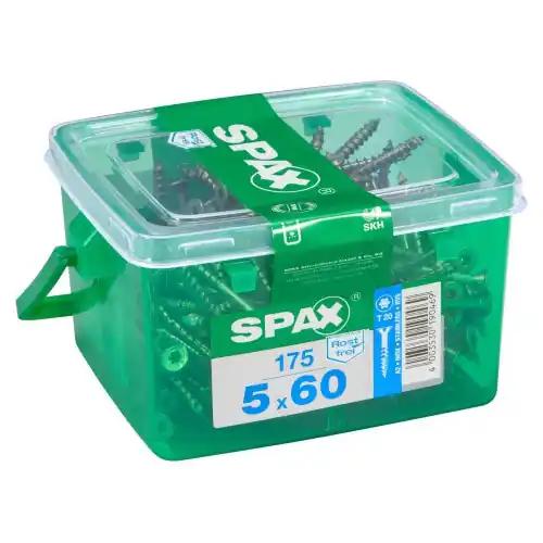 Lot De 175 Vis Inox Tête Fraisée Torx Spax, Diam.5 Mm X L.60 Mm - SPAX Commander Maintenant
