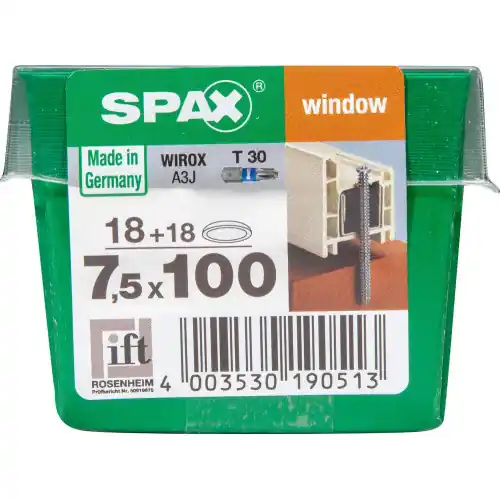 Lot De 18 Vis Acier Tête Fraisée Torx Spax, Diam.7.5 Mm X L.100 Mm – SPAX Affaire À Saisir