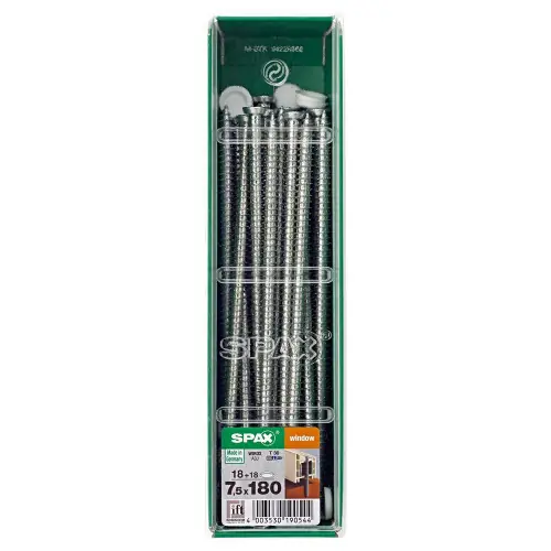 Remise Lot De 18 Vis Acier Tête Fraisée Torx Spax, Diam.7.5 Mm X L.180 Mm - SPAX