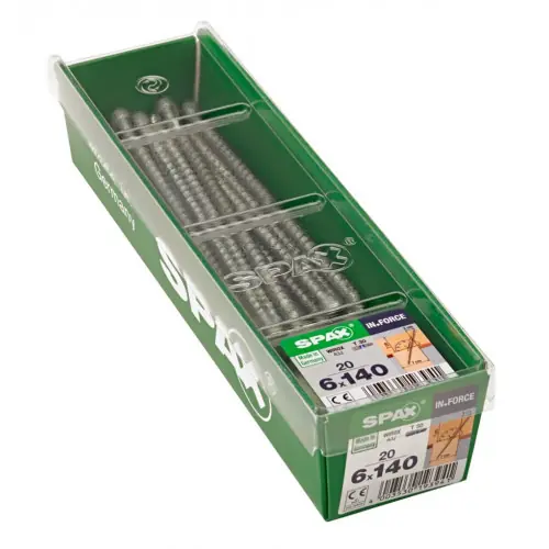 Achetez Aujourd&rsquo;hui Lot de 20 vis acier tête cylindrique SPAX, Diam.6 mm x L.140 mm – SPAX