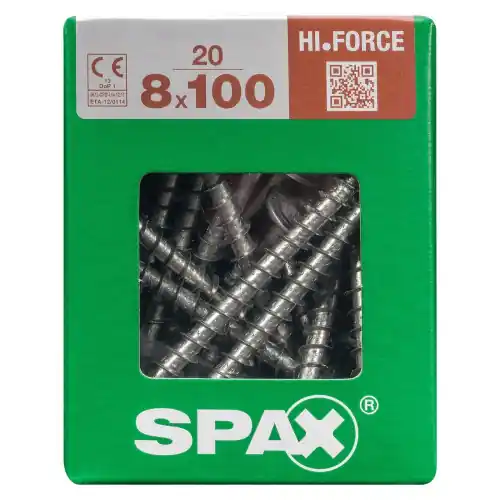 Acheter Direct Lot De 20 Vis Acier Torx Spax, Diam.8 Mm X L.100 Mm – SPAX