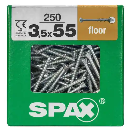 Marque Lot De 250 Vis Inox Tête Fraisée Bombée Pozidriv Spax, Diam.3.5 Mm X L.55 Mm - SPAX