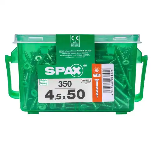 Acheter En Ligne Lot De 350 Vis Acier Tête Plate Spax, Diam.4.5 Mm X L.50 Mm – SPAX