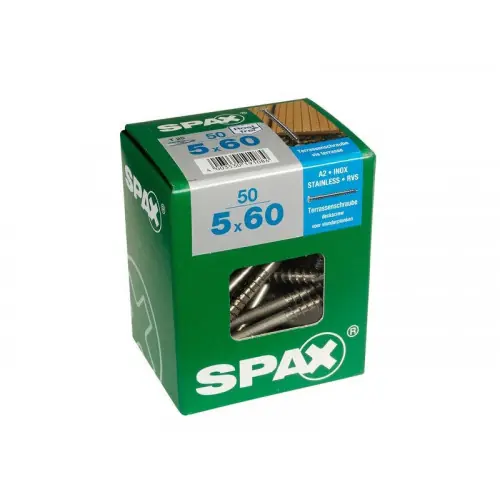 Dernière Chance Lot De 50 Vis En Acier Inoxydable, Empreinte Torx, 5X60 Mm – SPAX