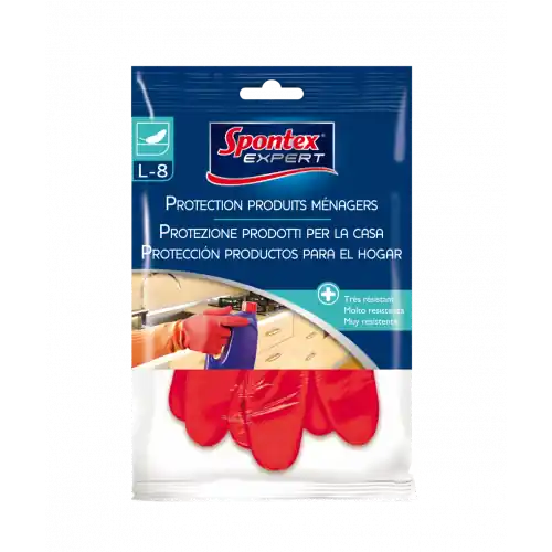 Soldes Gants de protection produits ménagers SPONTEX EXPERT, taille L – SPONTEX EXPERT