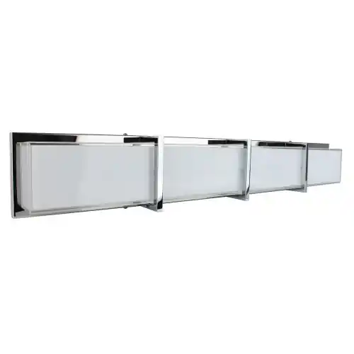 Authentique Applique Chrome & Blanc Zoey, LED intégrée 40W, 3200 lm, 3000K, IP20, 230V,Classe I – Spot-Light
