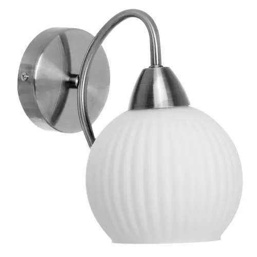 Meilleur Prix Applique Satin/Blanc Pavia, 1xE27 Max 60W , IP20, 230V AC, Classe I - Spot-Light