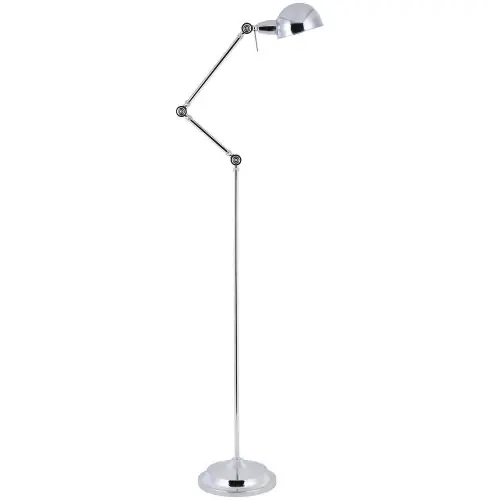 Quantité Limitée Lampadaire Chrome Kadina, 1xE27 Max 60W , IP20, 230V AC, Classe II – Spot-Light
