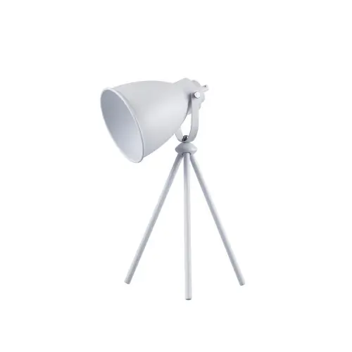 Lampe à poser Blanc Marla, 1xE27 Max 40W , IP20, 230V AC, Classe II - Spot-Light Soldes
