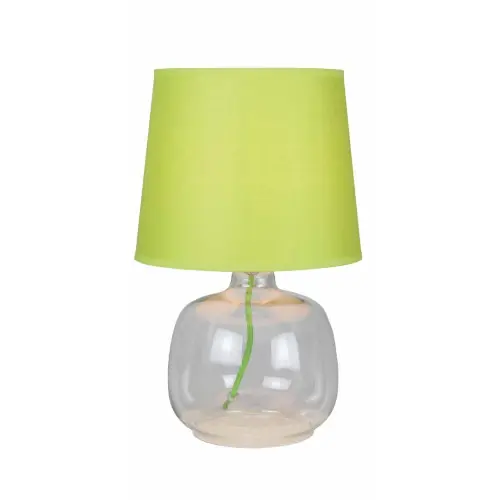 Soldes Lampe à poser Vert/Transparent Mandy, 1xE14 Max 40W , IP20, 230V AC, Classe II – Spot-Light