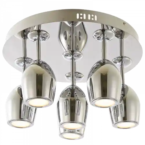 Plafonnier Chrome Merlot, 6x LED 5W, IP20, 230V, Classe I – Spot-Light Meilleur Prix