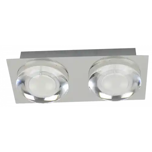 Plafonnier Chrome Primo, LED Inclue 2x 5W , IP20, 230V AC, Classe I – Spot-Light Bon Plan