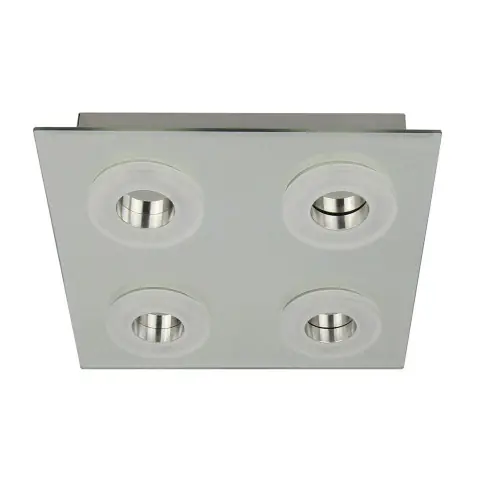 Plafonnier Chrome Vito, LED Inclue 4x 6W , IP20, 230V AC, Classe I – Spot-Light Produit De Marque