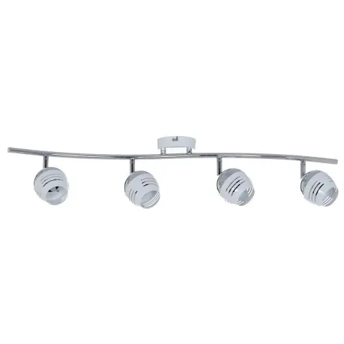 Plafonnier Chrome/Blanc Hypnos, Inclue 4xG9 28W , IP20, 230V AC, Classe I – Spot-Light Prix Réduit