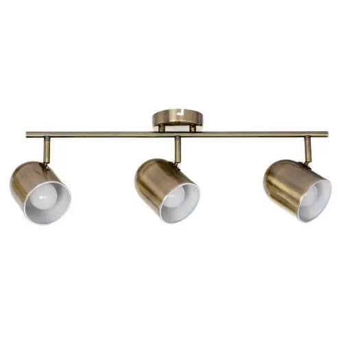 Meilleur Choix Plafonnier Laiton Olivia, 3xE27 Max 60 W, IP20, 230V AC, Classe I - Spot-Light
